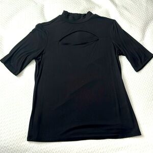 Black top with keyhole front